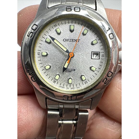 Orient SP Sport Ladies Watch Stainless Steel 27mm Quartz SZOY-Q0-CS Runs Well - Picture 7 of 7